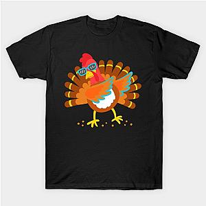 Thanksgiving Dabbing Turkey Thanksgiving Day T-Shirt TP1201