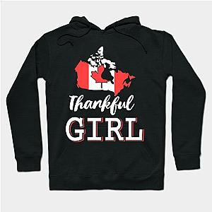 Thanksgiving - Thankful Girl Canada Flag Hoodie TP1701