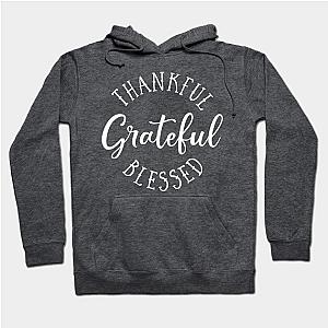 Thankful grateful blessed in white Hoodie TP1701