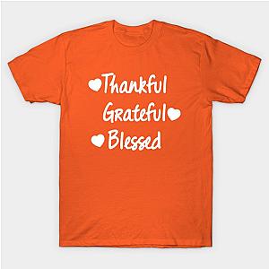 Thankful Grateful Blessed shirt Thanksgiving T-Shirt TP1201