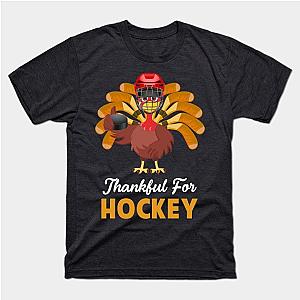 Thankful For Hockey Turkey Thanksgiving T-Shirt TP1201