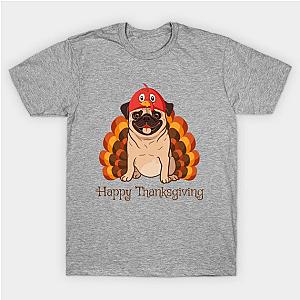 Thanksgiving Pug T-Shirt TP1201