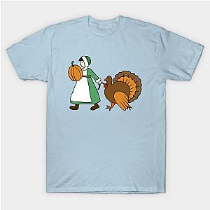 Thanksgiving Pilgrim and Turkey T-Shirt TP1201