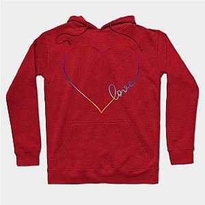 Rainbow Love Heart Pride Design Hoodie TP1701