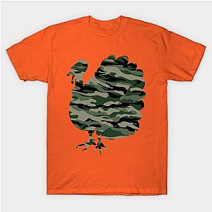 Thanksgiving Hunting Turkey Military Veteran Camouflage T-Shirt TP1201