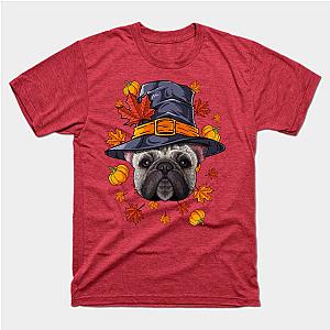 Thanksgiving French Bulldog Pilgrim Costume Fall Autumn Dog T-Shirt TP1201