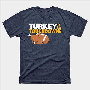 Thanksgiving Football, Turkey and Touchdowns T-Shirt TP1201