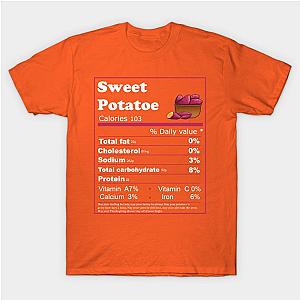 Sweet Potatoes Nutrition Facts Thanksgiving T-Shirt TP1201