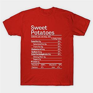 Sweet Potatoes Nutrition Facts T-Shirt TP1201