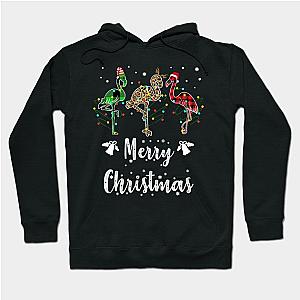 Merry Christmas Flamingo Hoodie TP1701