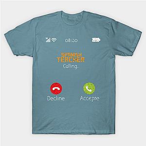 Spanish teacher calling vintage phone funny T-Shirt TP1201