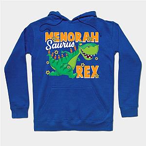 Menorah Saurus Rex Cute Hanukkah Tyrannosaurus Dinosaur Gift Hoodie TP1701