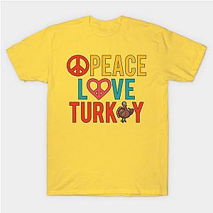 Peace Love Turkey T-Shirt TP1201