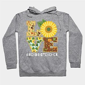 Love Sunflower Reading Teacher Birthday Thanksgiving Xmas Hoodie TP1701