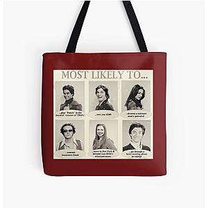 That 70s Show Most Likely To... Yearbook Quotes   	 All Over Print Tote Bag