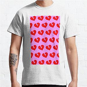 The Weeknd T-Shirts - Red Heartless Pattern Classic T-Shirt RB3006