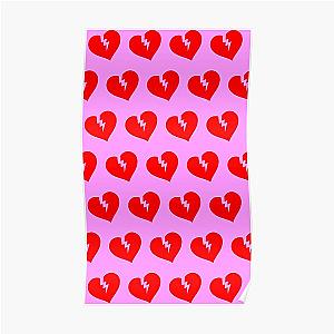 The Weeknd Posters - Red Heartless Pattern Poster RB3006