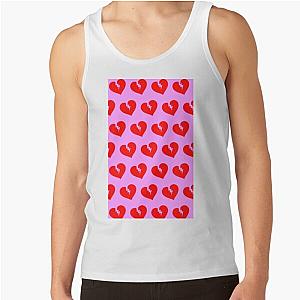 The Weeknd Tank Tops - Red Heartless Pattern Tank Top RB3006