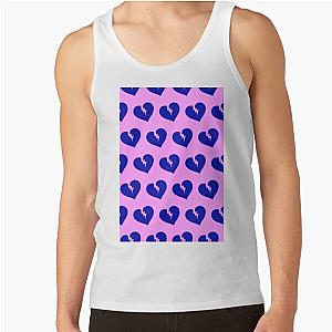 The Weeknd Tank Tops - Blue Heartless Pattern Tank Top RB3006