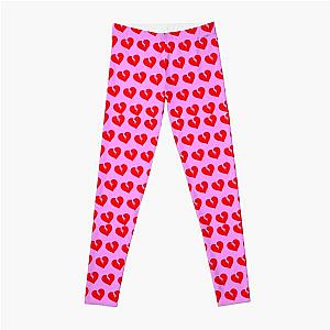 The Weeknd Leggings - Red Heartless Pattern Leggings RB3006