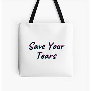 The Weeknd Bags - Save Your Tears All Over Print Tote Bag RB3006