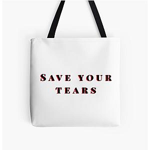 The Weeknd Bags - Save your tears The Weeknd All Over Print Tote Bag RB3006