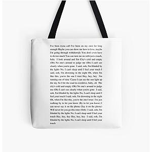 The Weeknd Bags - Blinding Lights All Over Print Tote Bag RB3006