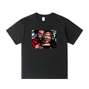 The Weeknd and Rosalia Blinding Lights Graphic T-Shirts