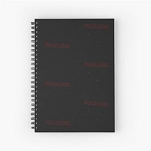 The Weekend Notebooks - Fearless Liquid Glitch Text Spiral Notebook