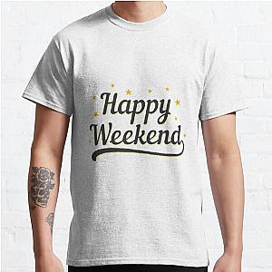 The Weeknd T-Shirts - Happy Weekend Classic T-Shirt RB3006