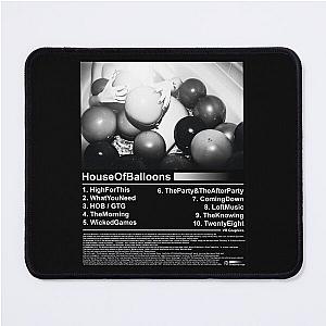 The Weeknd Mouse Pads - Ultimate Song List Tribute Mouse Pad