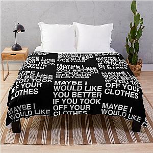The 1975 Blanket - if you're too shy (let me know) lyrics (noacf the 1975) Throw Blanket RB2510