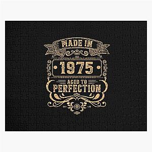 The 1975 Puzzles - Made in 1975 Aged to perfection Birthday gift Jigsaw Puzzle RB2510