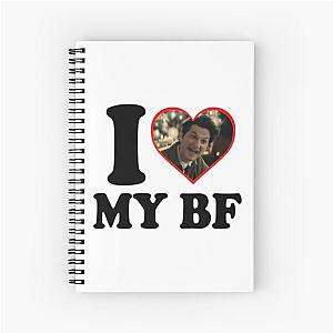 i love my bf yasper lennov Spiral Notebook