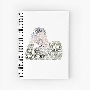 Yasper the Afterparty quote word art Spiral Notebook