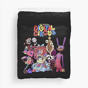 Amazing Digital Circus, Pomni Circus, Ragatha Jax, Gangle, Kinger, Zooble, Bubble, Caine, Graphic Cartoon T-Shirt Duvet Cover