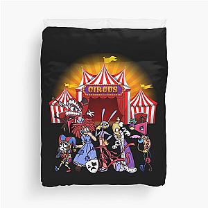 Graphic Digital Circus Cartoon, Pomni Circus, Ragatha, Jax, Zooble, Digital Circus Print, Amazing Digital Cartoon Shirt Duvet Cover