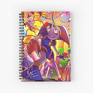 the amazing digital circus Spiral Notebook