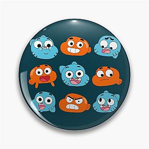 The amazing world of Gumball™, Gumball & Darwin faces features Pin