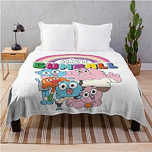 The Amazing World of Gumball logo Throw Blanket