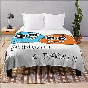 Gumball and Darwin best friends Throw Blanket