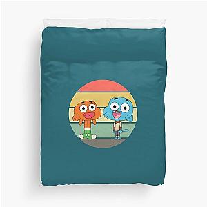 Gumball and Darwin The amazing world of Gumball Duvet Cover