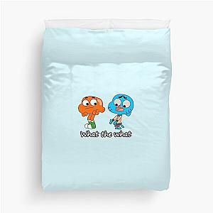 The amazing world of Gumball, Gumball and Darwin, What the what  Duvet Cover