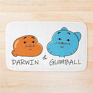 Gumball and darwin funny faces Bath Mat