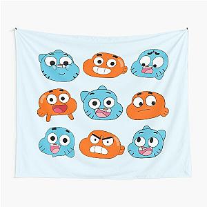 The amazing world of Gumball™, Gumball & Darwin faces features Tapestry