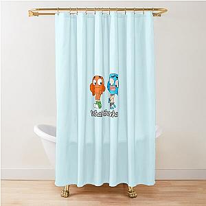 The amazing world of Gumball, Gumball and Darwin, What the what  Shower Curtain