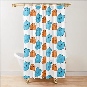 Gumball and darwin funny faces Shower Curtain