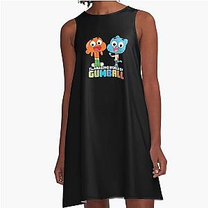 Gumball and Darwin Greet the fans A-Line Dress