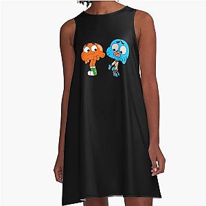 Gumball and Darwin, What the what A-Line Dress