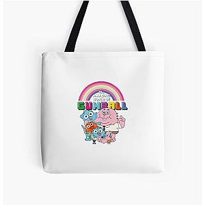 The Amazing World of Gumball logo All Over Print Tote Bag